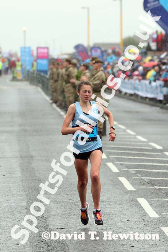 Josephine Stone finishing the BUPA Great North Run.